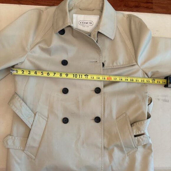 Coach Trench Coat Jacket Size  XL - Picture 6 of 15